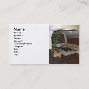 Carte de visite pour les dessinateurs d'intérieur