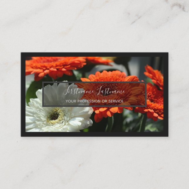 Carte De Visite Pour les experts en fleurs et les fleuristes profe (Devant)