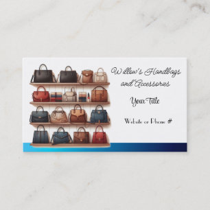 Carte de visite pour les sacs à main et accessoire