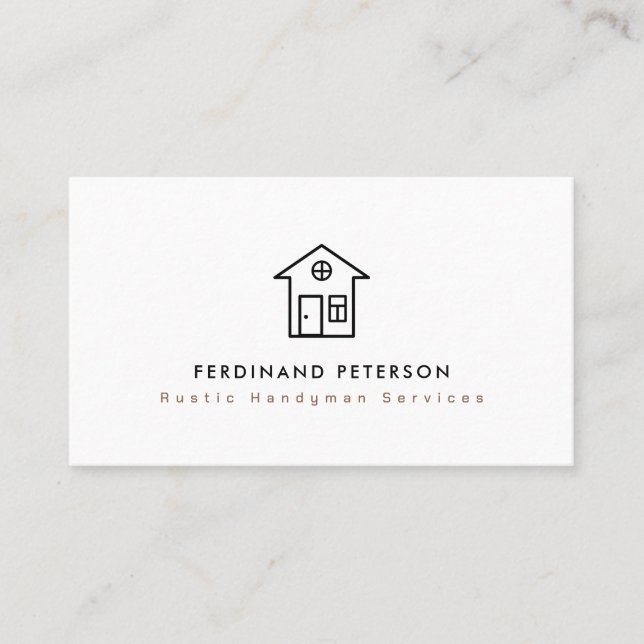 Carte de visite pour les services à domicile handy (Devant)