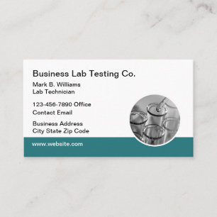 Carte de visite pour les services de test de labor