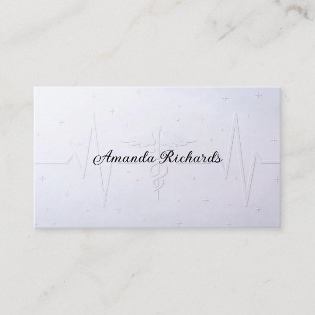 Carte de visite pour les travailleurs médicaux (Devant)