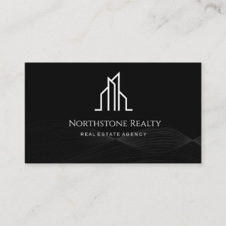 Carte de visite pour l'immobilier de luxe | Noir &