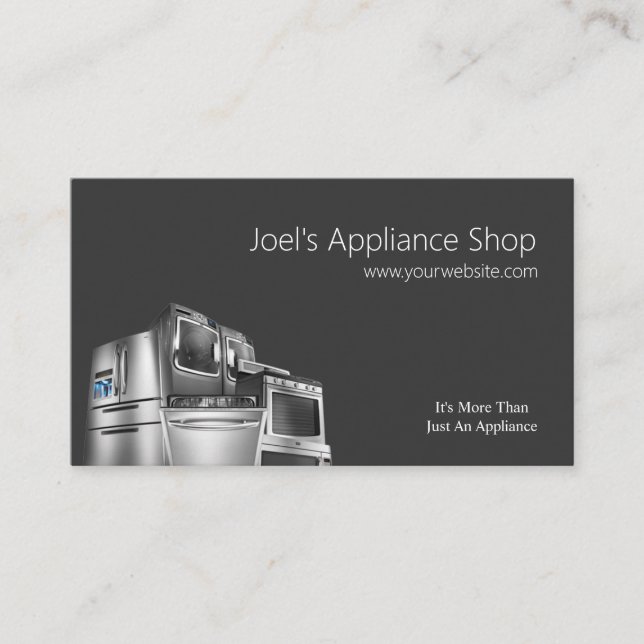 Carte de visite pour magasin d'appareils électromé (Devant)