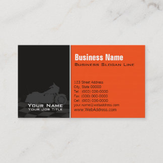 Carte de visite pour magasin de motos, ventes et s