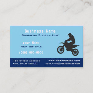 Carte de visite pour moto cross de terrain   Entre