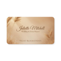 Carte de visite pour planificateur de mariage et d