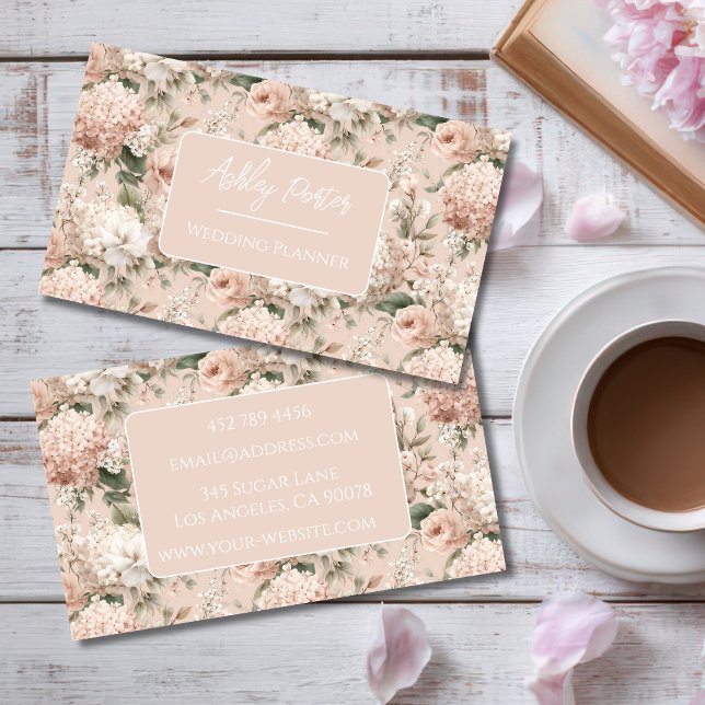 Carte de visite pour planificateur de mariage flor (Créateur téléchargé)