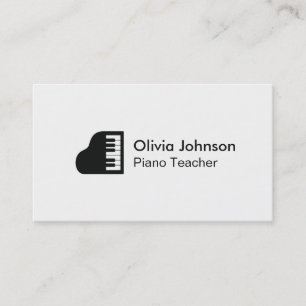 Carte de visite pour professeur de piano à queue m