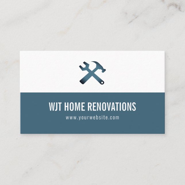 Carte de visite pour rénovation de maison (Devant)