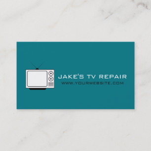 Carte de visite pour réparation de téléviseurs