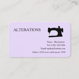 Carte de visite pour retouches