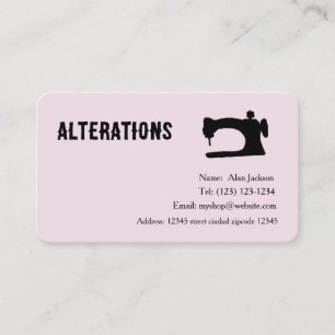 Carte de visite pour retouches