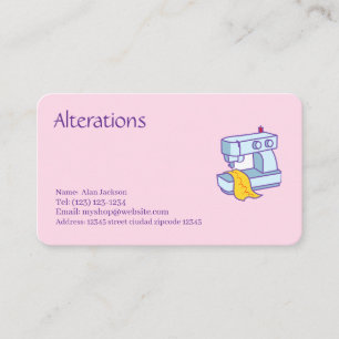 Carte de visite pour retouches