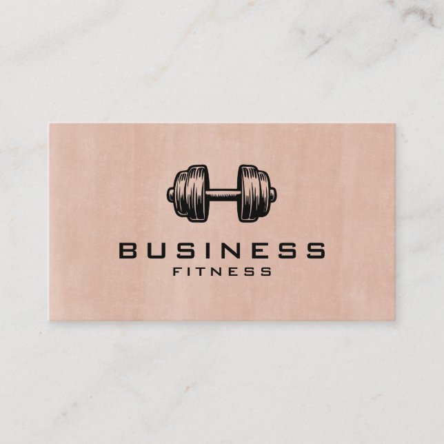Carte de visite pour salle de sport Boho / Entraîn (Devant)