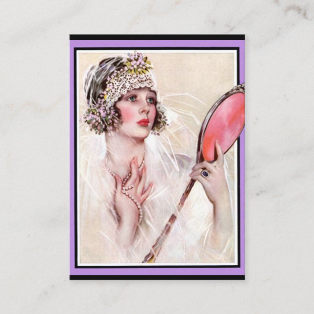 Carte de visite pour salon de beauté (Devant)