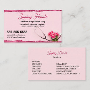 Carte de visite pour service de gardiennage privé 