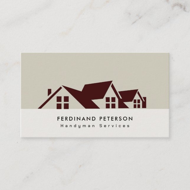 Carte de visite pour services de bricolage à domic (Devant)