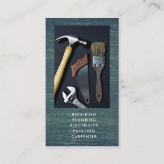 Carte de visite pour services de bricolage à domic