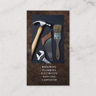 Carte de visite pour services de bricolage à domic