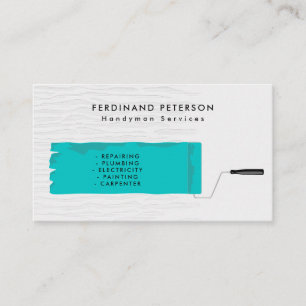 Carte de visite pour services de bricolage avec te