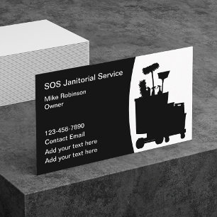 Carte de visite pour services de nettoyage d'entre