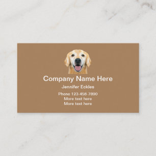 Carte de visite pour services de soins aux animaux