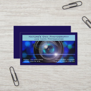Carte de visite pour studio de photographie photog