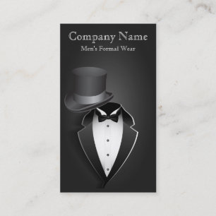Carte de visite pour tenue de soirée pour hommes