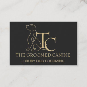Carte de visite pour toilettage de luxe pour chien