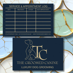 Carte de visite pour toilettage de luxe pour chien