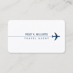 Carte de visite pour un agent de voyages