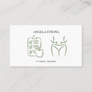 Carte de visite pour un entraîneur de fitness ou u