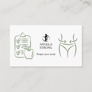 Carte de visite pour un entraîneur de fitness ou u