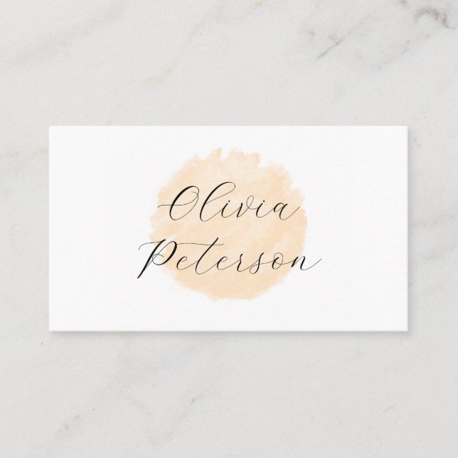 Carte de visite pour un salon de beauté. (Devant)