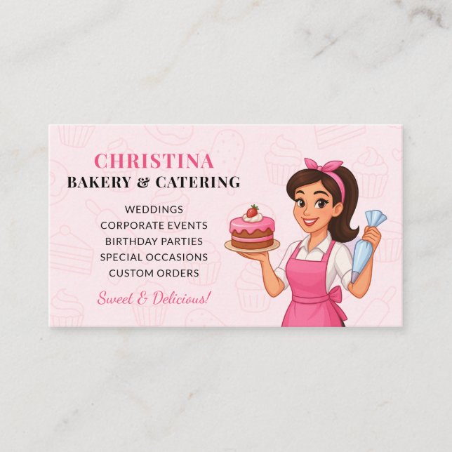Carte de visite pour une boulangerie & traiteur mi (Devant)