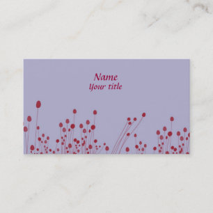 Carte de visite pourpre