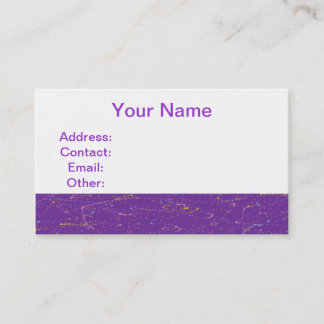 Carte De Visite Pourpre coloré