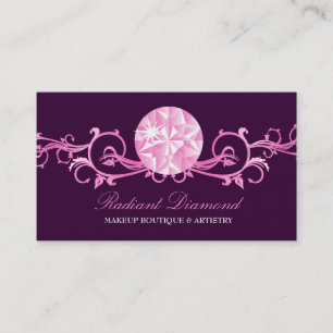 Carte De Visite pourpre du rayonnement   du diamant 311-Pink