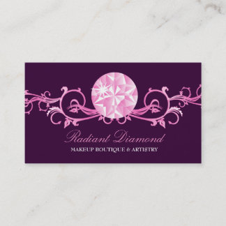 Carte De Visite pourpre du rayonnement | du diamant 311-Pink