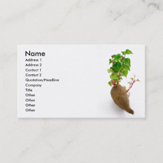 Carte De Visite Pousses de plante de patate douce