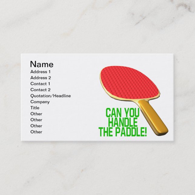 Carte De Visite Pouvez vous manipuler la palette (Devant)