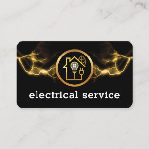 Carte De Visite Pouvoirs de foudre Circuit électrique domestique