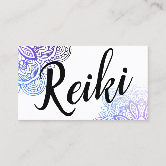 Carte De Visite Praticien/Carte de visite instructeur Usui Reiki (Devant)