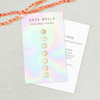 Carte De Visite Praticien Holographique Chakras Reiki