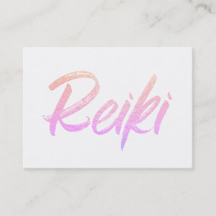 Carte De Visite Praticien ou maître curatif d'énergie de Reiki de