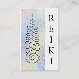 Carte De Visite Praticien ou maître sacré de Reiki de la géométrie