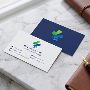 Carte De Visite Pratique Médicale Minimaliste Moderne   Logo Perso