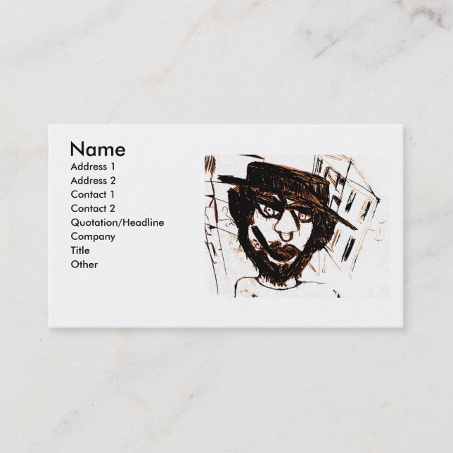 CARTE DE VISITE PRÉ BLANC PENSÉ PAR MISSION (Devant)