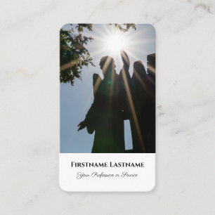 Carte De Visite Prêcheur morticien guérissant spirituel statue d'a